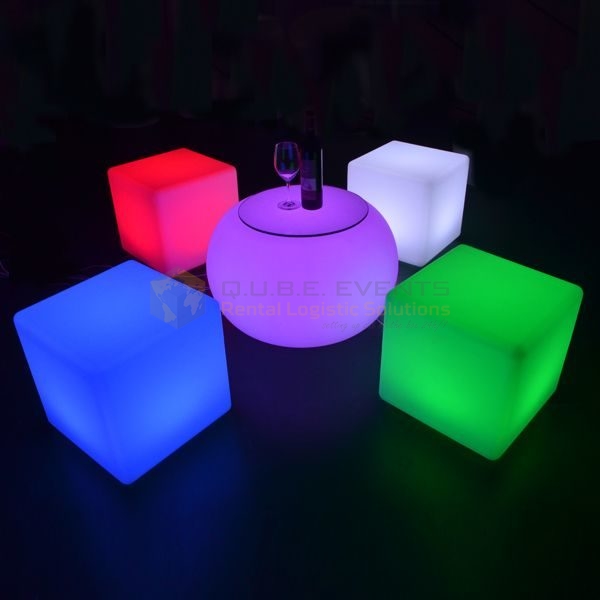 Masa cafea rotunda LED-RGB 1