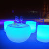 Masa cafea rotunda LED-RGB 2